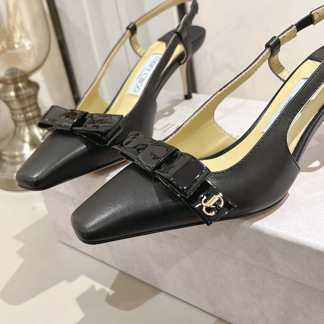 Jimmy Choo 24S ADALEE Bowknot Sling Back Sandals 65mm J10092