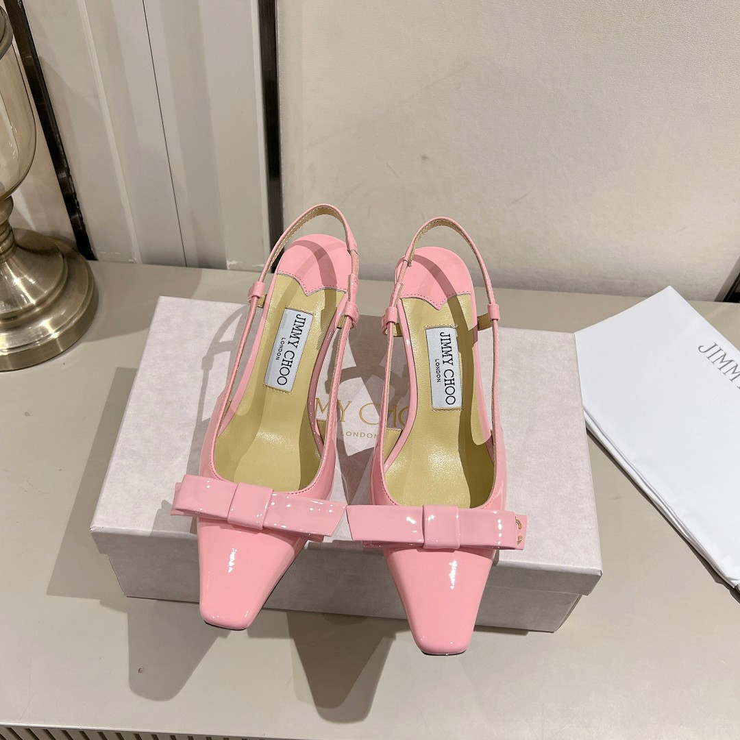 Jimmy Choo 24S ADALEE Bowknot Sling Back Sandals 65mm J10092