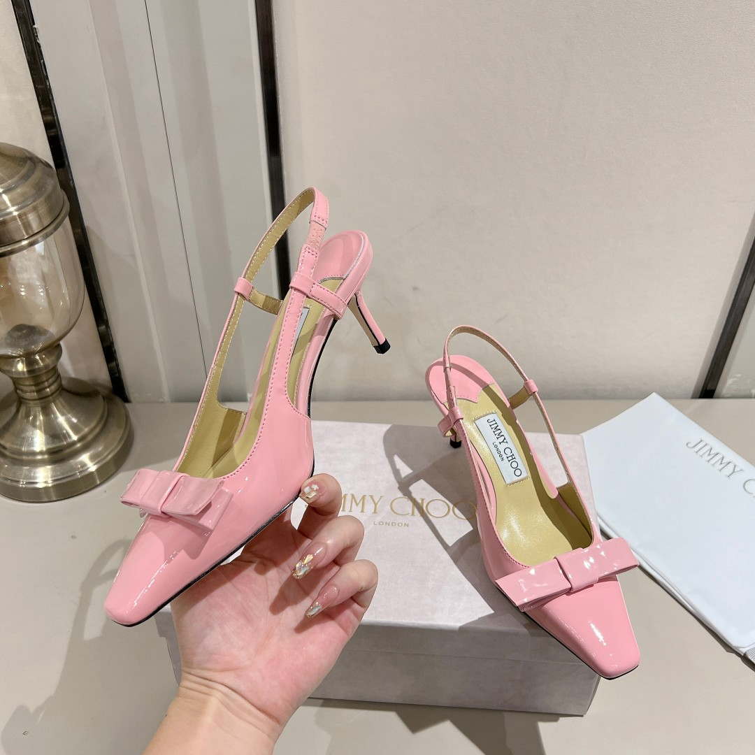 Jimmy Choo 24S ADALEE Bowknot Sling Back Sandals 65mm J10092