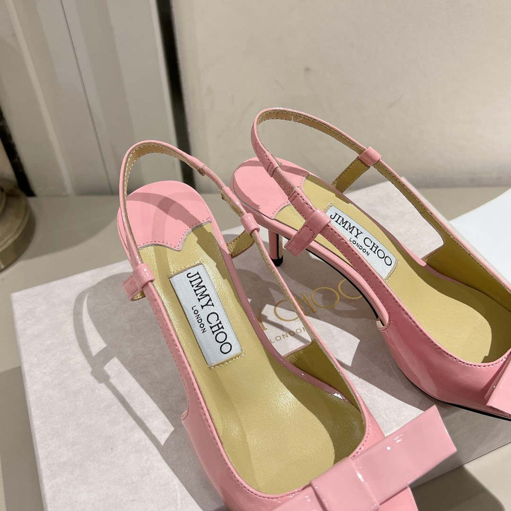 Jimmy Choo 24S ADALEE Bowknot Sling Back Sandals 65mm J10092