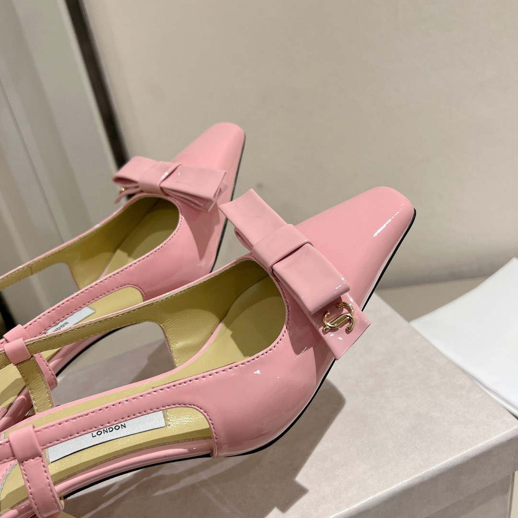 Jimmy Choo 24S ADALEE Bowknot Sling Back Sandals 65mm J10092