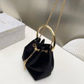 Jimmy Choo Bon Bon Black Velvet Bag BONBONVKK061906 Black
