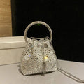 Jimmy Choo Bon Bon Blush Satin Bag with Crystals BONBONXDR1C1039 White
