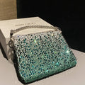 Jimmy Choo Callie Bag with with D¨¦grad¨¦ Crystals CALLIEQIB000769 Ligth Green