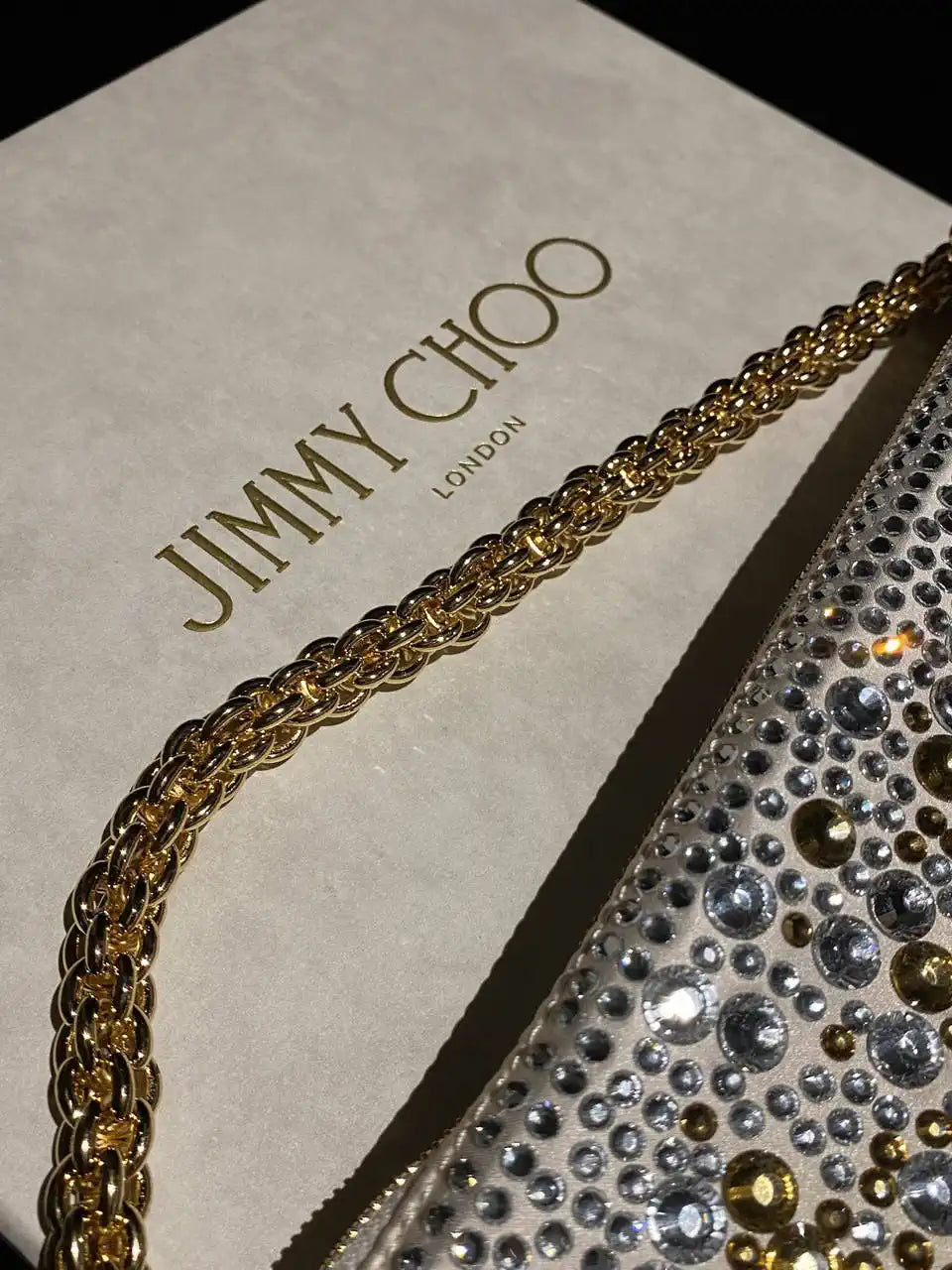 Jimmy Choo Callie Bag with with D¨¦grad¨¦ Crystals CALLIEQIB000769 Yellow