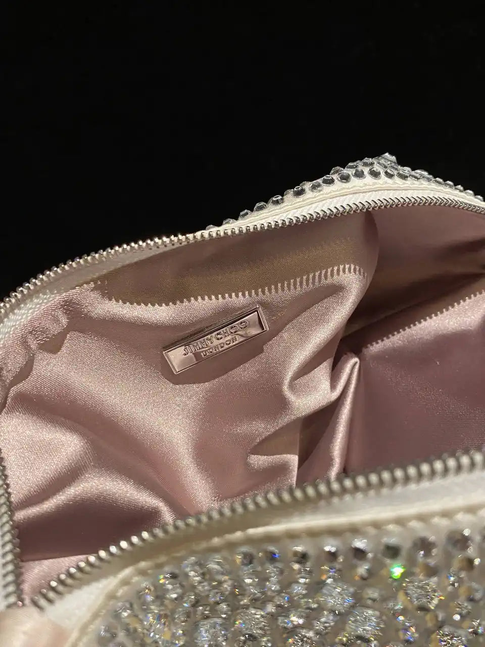 Jimmy Choo Callie Bag with with D¨¦grad¨¦ Crystals CALLIEQIB000769 White