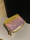 Jimmy Choo Callie Bag with with D¨¦grad¨¦ Crystals CALLIEQIB000769 Pink &Yellow