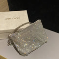 Jimmy Choo CALLIEQIB000769 Callie Bag with with D¨¦grad¨¦ Crystals White