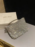 Jimmy Choo CALLIEQIB000769 Callie Bag with with D¨¦grad¨¦ Crystals White