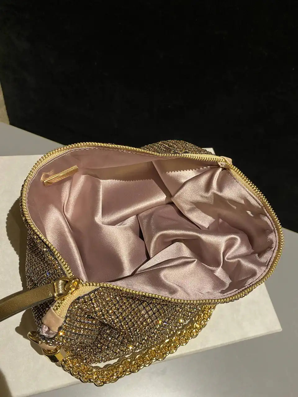 Jimmy Choo CALLIEQIB000769 Callie Bag with with D¨¦grad¨¦ Crystals Yellow