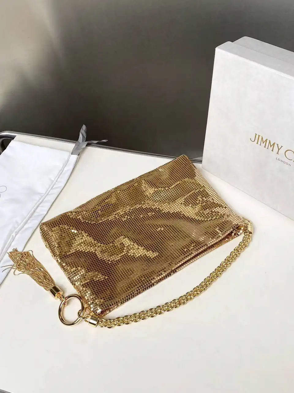 Jimmy Choo Callie Bag with Yellow copper