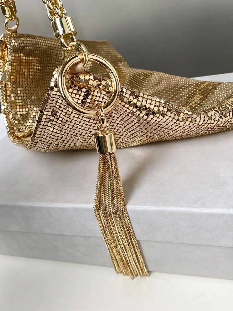 Jimmy Choo Callie Bag with Yellow copper