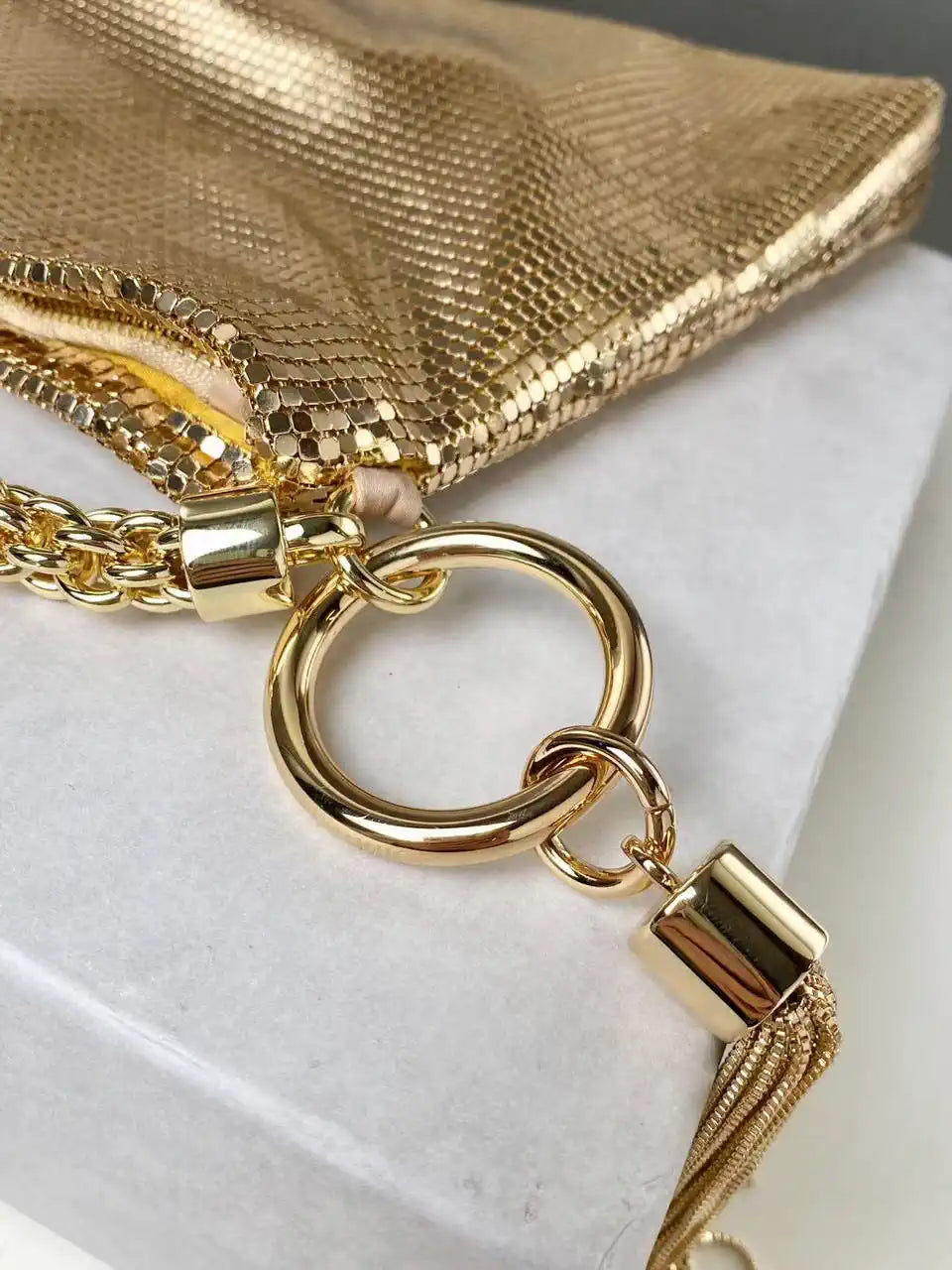 Jimmy Choo Callie Bag with Yellow copper