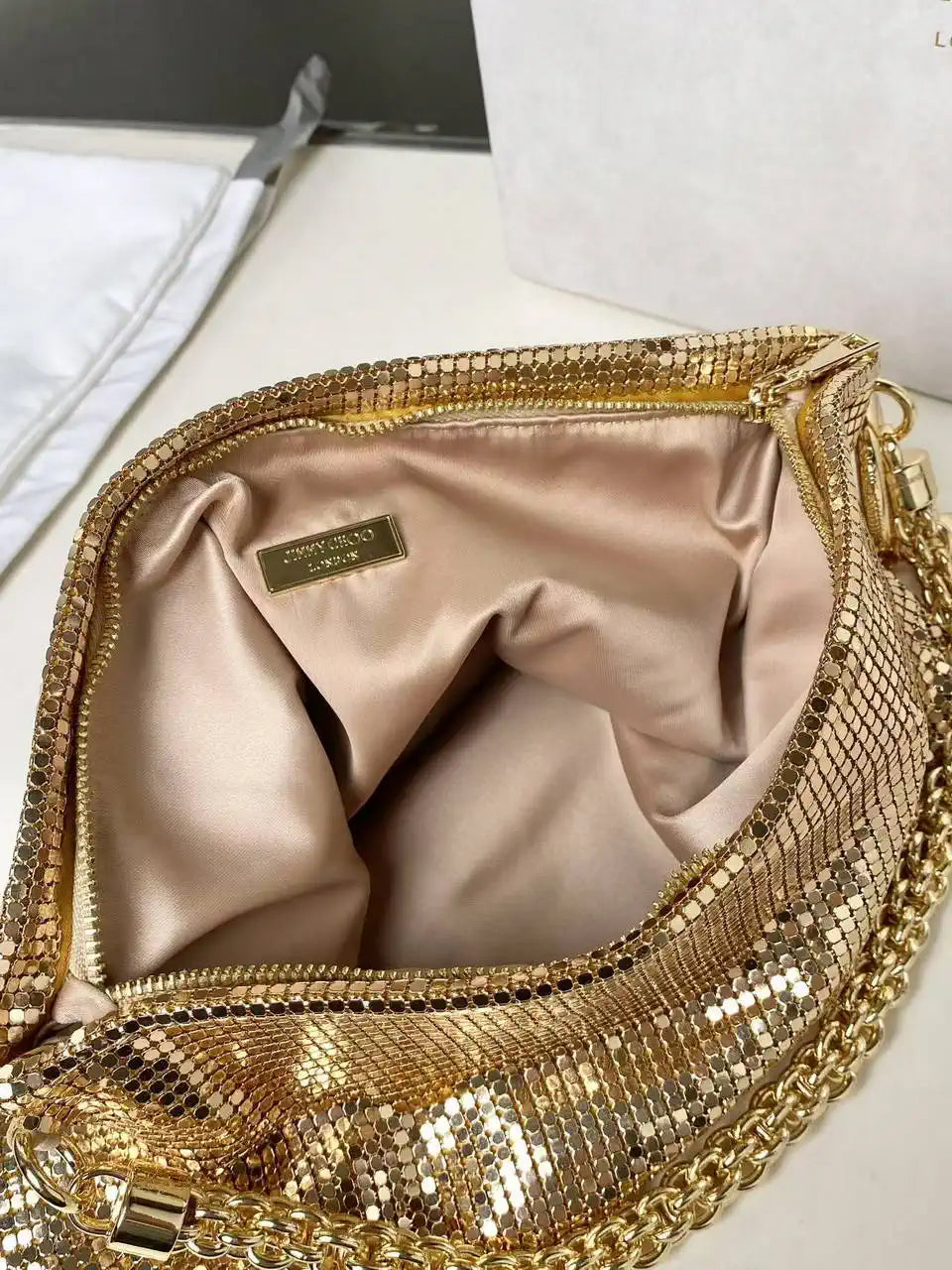 Jimmy Choo Callie Bag with Yellow copper