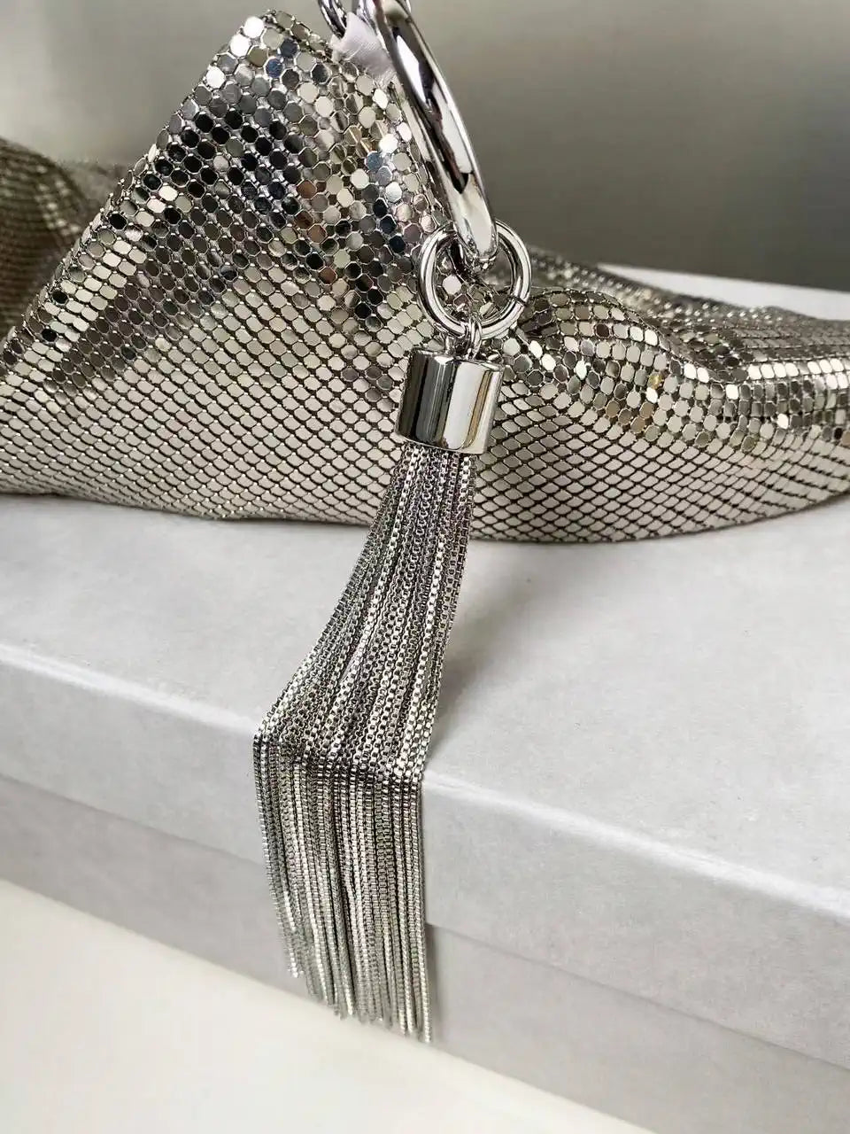 Jimmy Choo Callie Bag with Sliver copper