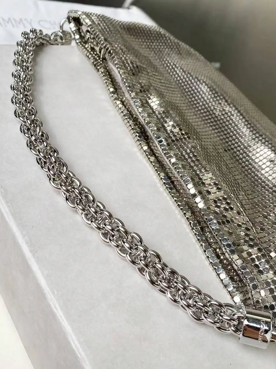 Jimmy Choo Callie Bag with Sliver copper