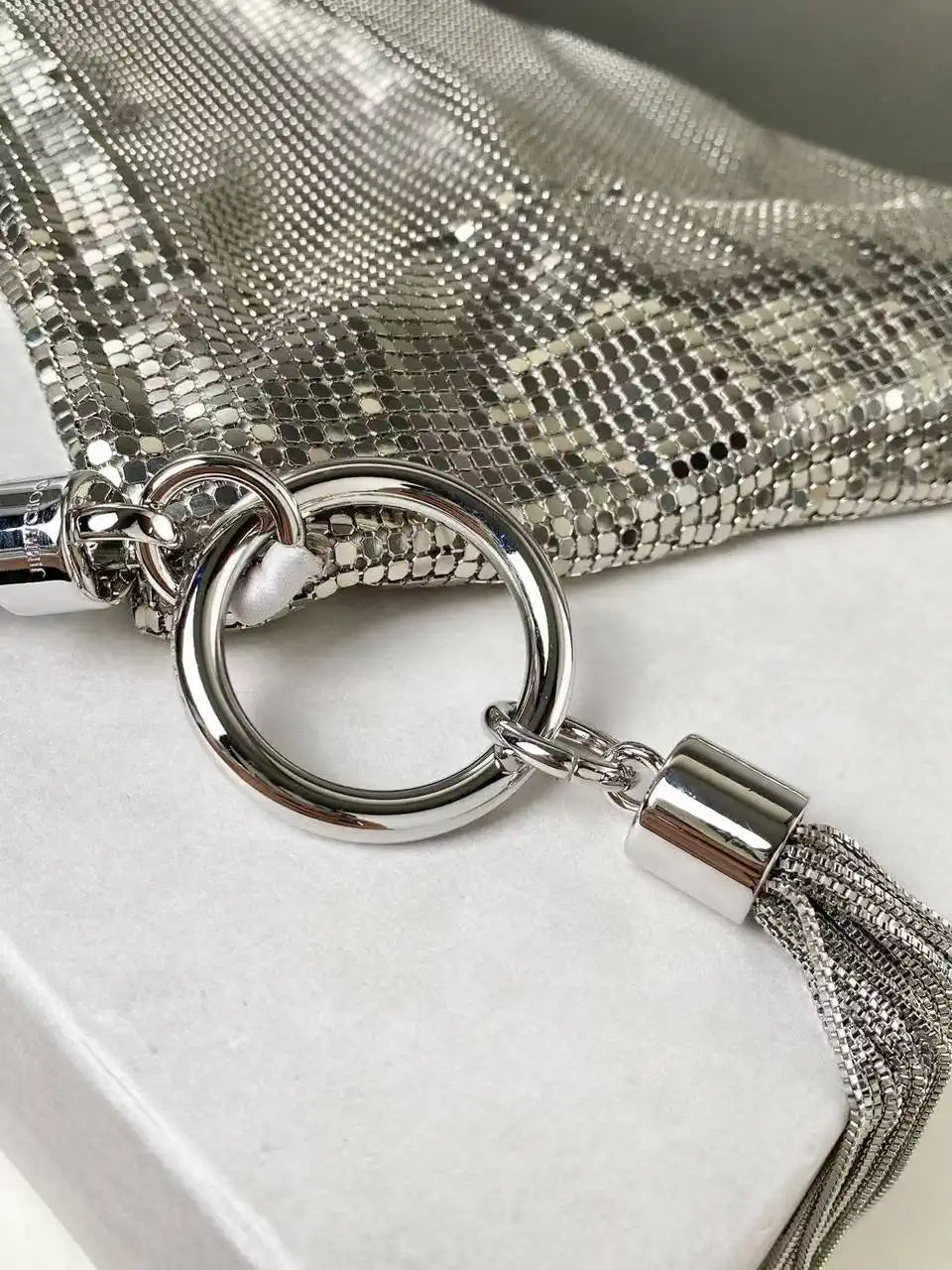Jimmy Choo Callie Bag with Sliver copper