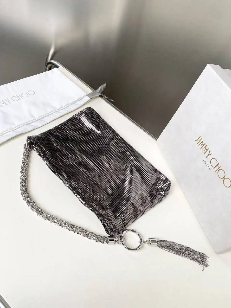 Jimmy Choo Callie Bag with Black copper