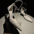 Jimmy Choo SAEDA100ZPJ Gold Satin Pumps with Crystals JC90008