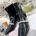 Jimmy Choo Women's Shoes Crystal-embellished Boot 10003 Black - 35 - View 1