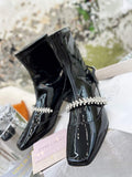 Jimmy Choo Women's Shoes Crystal-embellished Boot 10003 Black