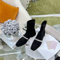 Jimmy Choo Women's Shoes Crystal-embellished Boot 10006 Black - 35 - View 1