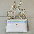 Chanel Large Vanity with chain AP5347 White