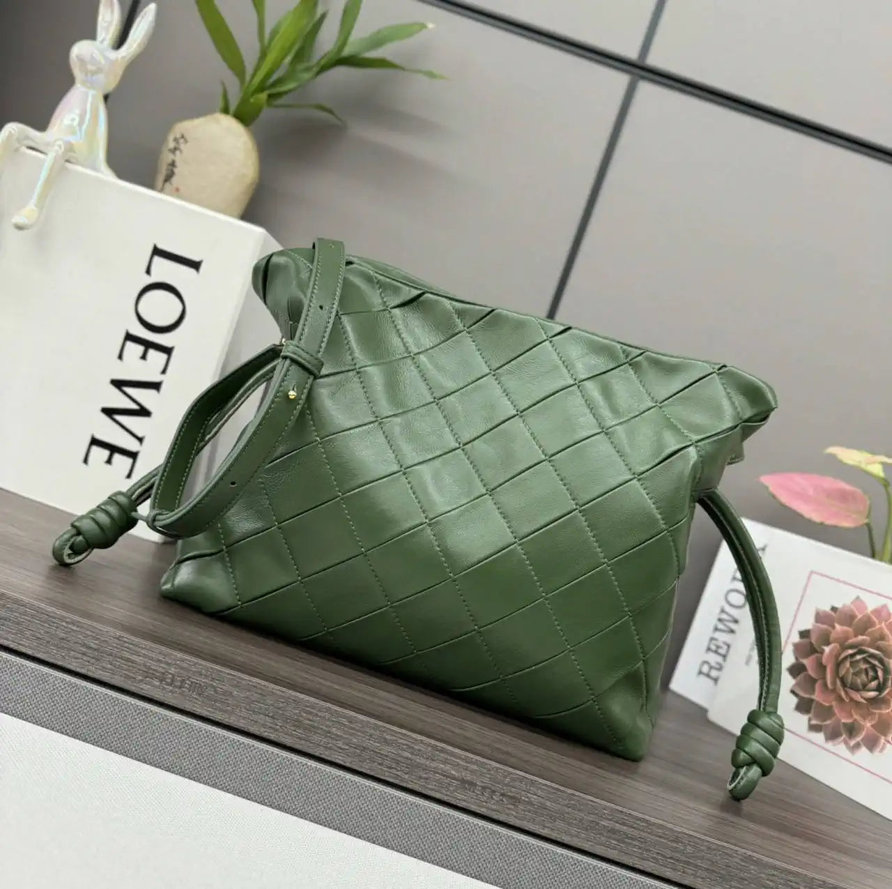 Loewe 262487 Medium Flamenco clutch in nappa calfskin A411FC1XBF