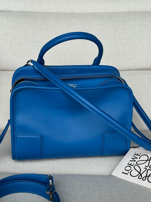 Loewe A039AS0X01 Small Amazona 180 bag in soft calfskin Blue - Default Title - View 2