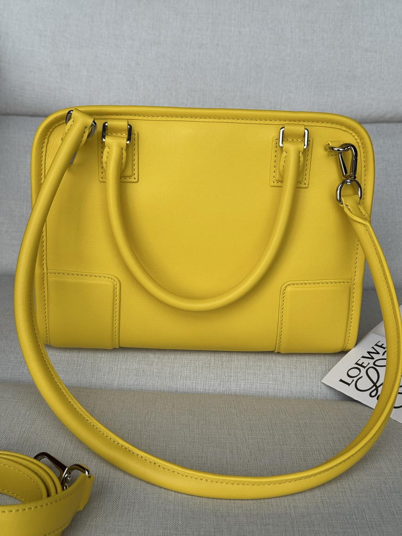 Loewe A039AS0X01 Small Amazona 180 bag in soft calfskin Yellow