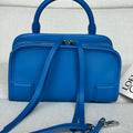 Loewe A039AS4X12  Mini Amazona 180 bag in soft calfskin Blue - Default Title - View 1