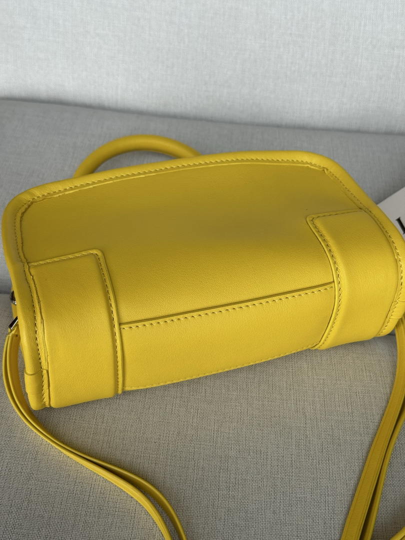 Loewe A039AS4X12  Mini Amazona 180 bag in soft calfskin Yellow