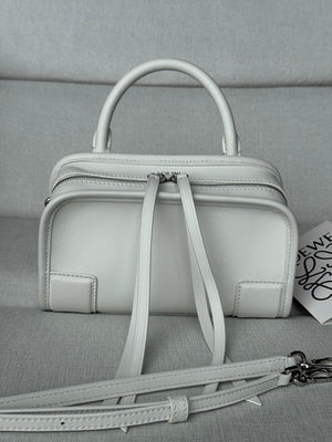 Loewe A039AS4X12  Mini Amazona 180 bag in soft calfskin White - Default Title - View 1