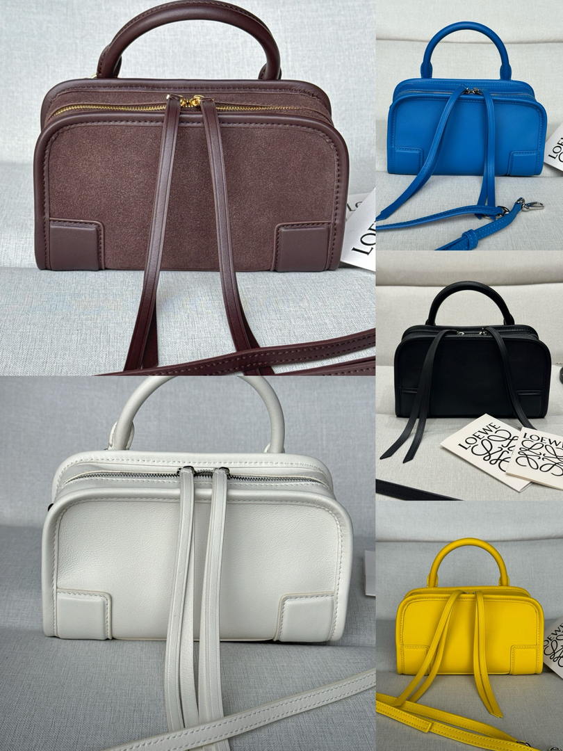 Loewe A039AS4X12  Mini Amazona 180 bag in soft calfskin Yellow