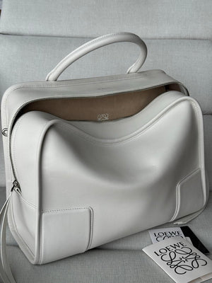 Loewe A039ASRX03 Large Amazona 180 bag in soft calfskin White - Default Title - View 3