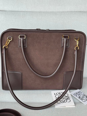 Loewe A039ASRX03 Large Amazona 180 bag in suede - Default Title - View 3