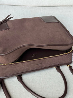 Loewe A039ASRX03 Large Amazona 180 bag in suede - Default Title - View 5