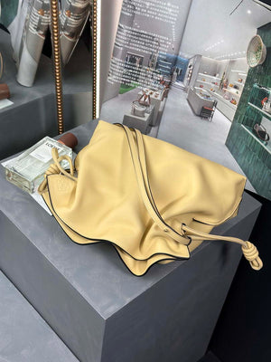 Loewe A411FC1X83 Flamenco clutch in Nappa Calfskin Yellow - Default Title - View 3