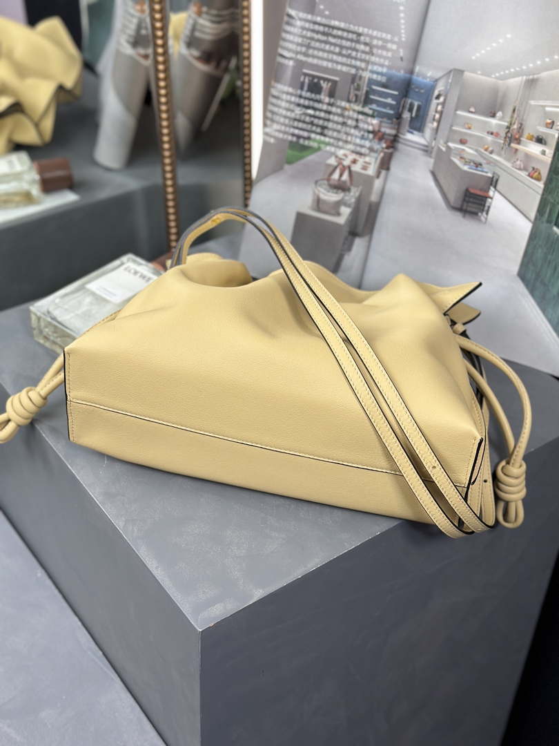 Loewe A411FC1X83 Flamenco clutch in Nappa Calfskin Yellow