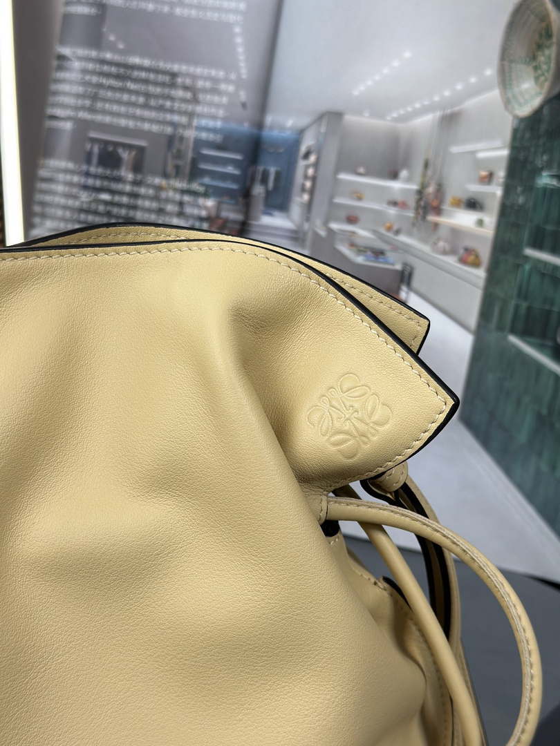 Loewe A411FC1X83 Flamenco clutch in Nappa Calfskin Yellow