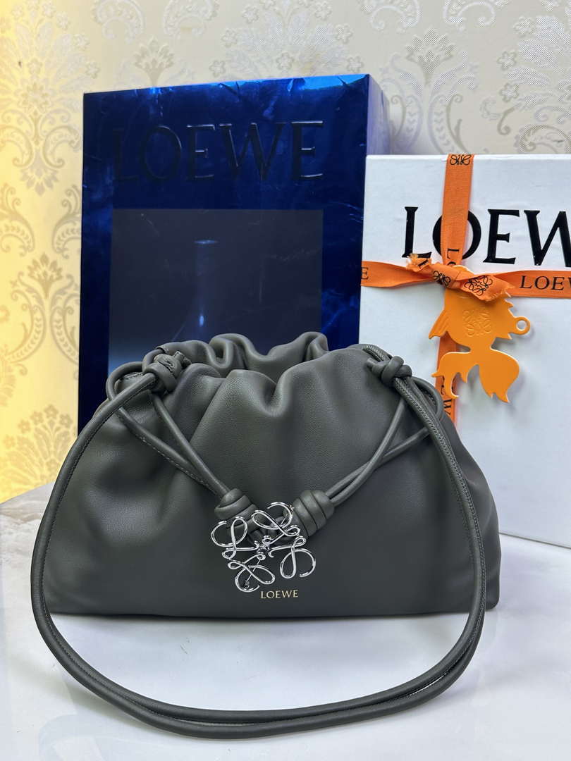Loewe A411FCRX02 Medium Flamenco purse in mellow nappa lambskin L9016