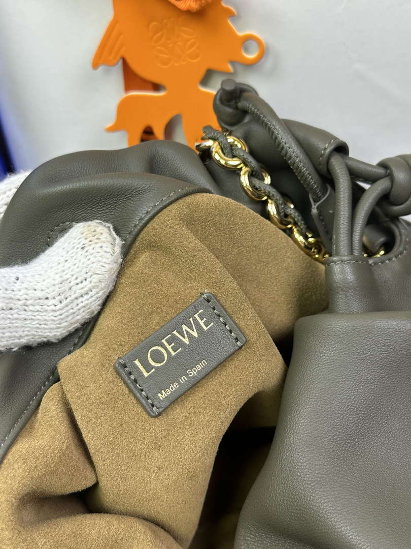 Loewe A411FCRX02 Medium Flamenco purse in mellow nappa lambskin L9016