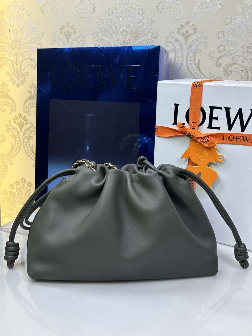 Loewe A411FCRX02 Medium Flamenco purse in mellow nappa lambskin L9016