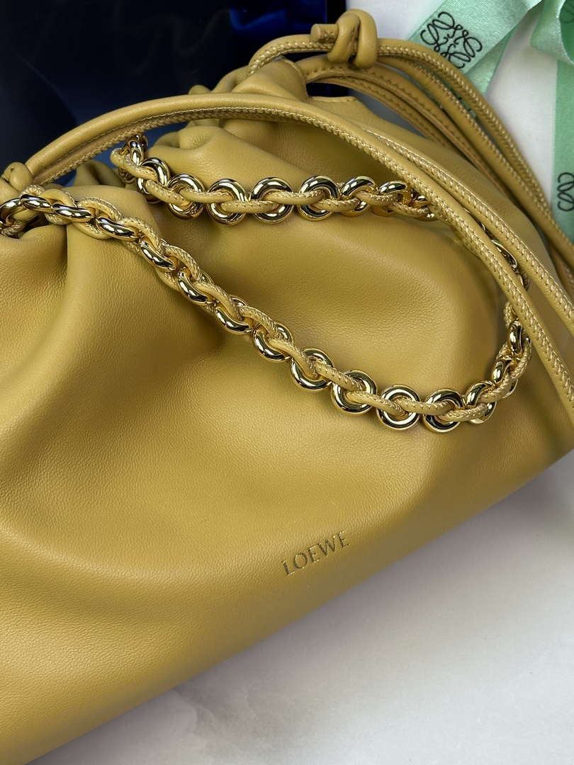 Loewe A411FCRX02 Medium Flamenco purse in mellow nappa lambskin L9017