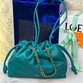 Loewe A411FCRX02 Medium Flamenco purse in mellow nappa lambskin L9018 - Default Title - View 1