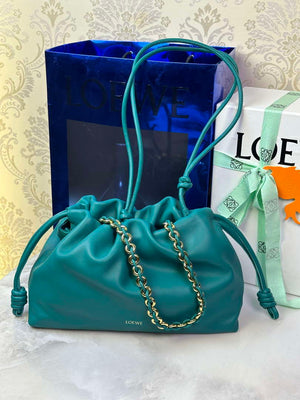 Loewe A411FCRX02 Medium Flamenco purse in mellow nappa lambskin L9018 - Default Title - View 1