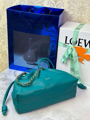 Loewe A411FCRX02 Medium Flamenco purse in mellow nappa lambskin L9018 - Default Title - View 6