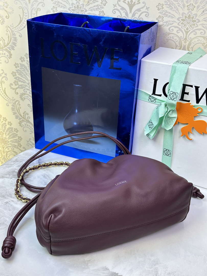 Loewe A411FCRX02 Medium Flamenco purse in mellow nappa lambskin L9019