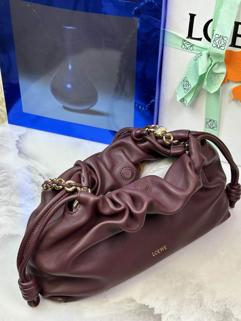 Loewe A411FCRX02 Medium Flamenco purse in mellow nappa lambskin L9019