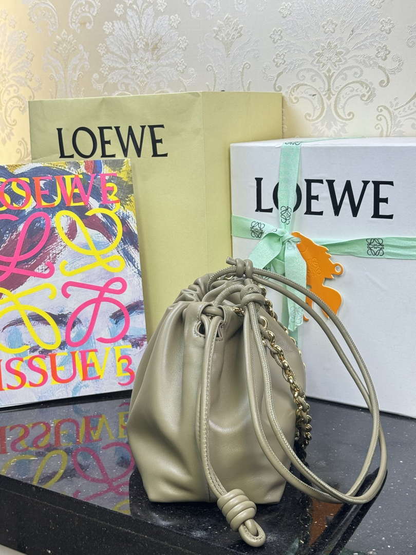 Loewe A411FCRX02 Medium Flamenco purse in mellow nappa lambskin L9021